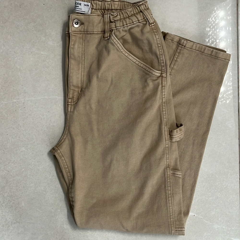 HIGH RISE - Beige Jeans